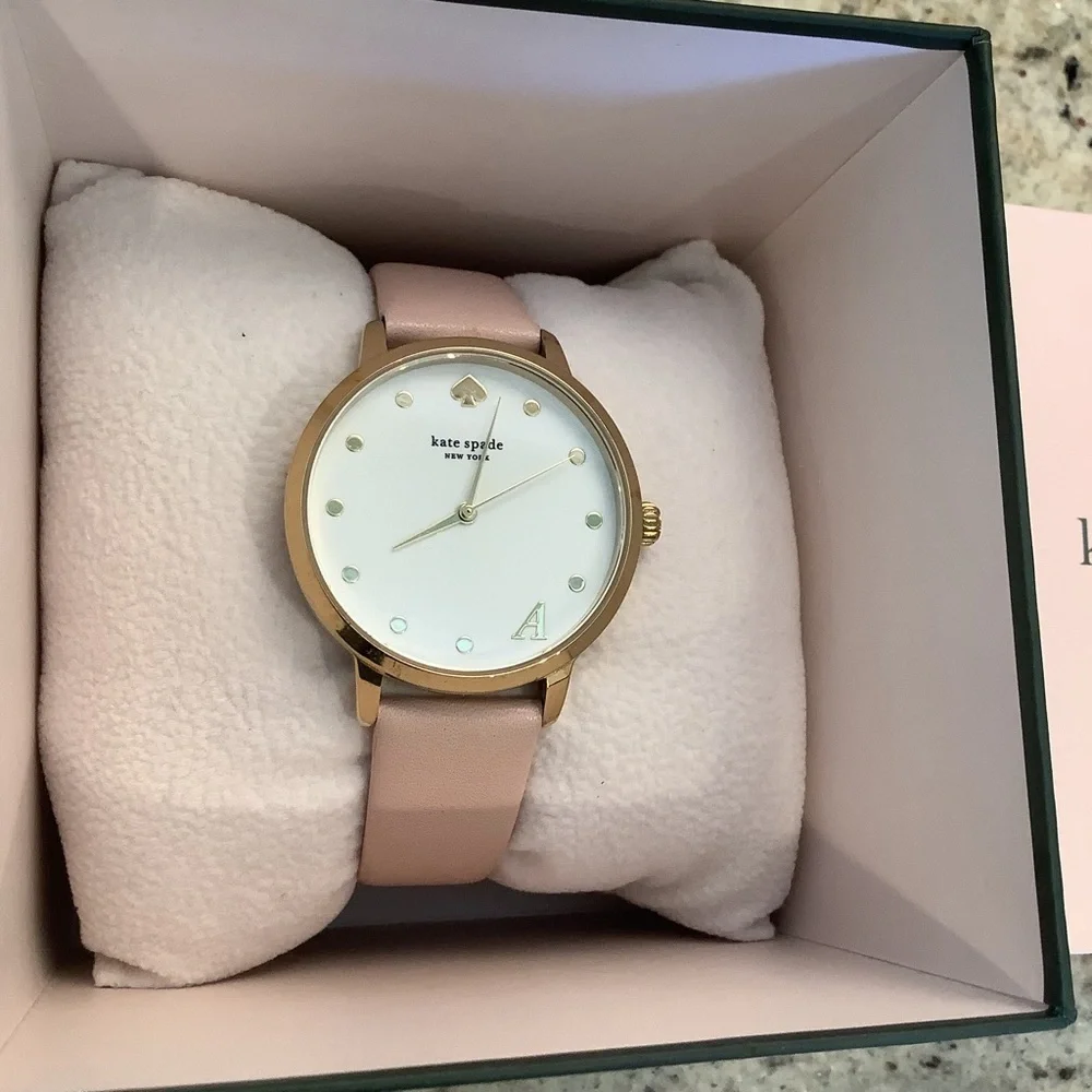 Kate Spade New York “A” Ladies' Watch Leather Band